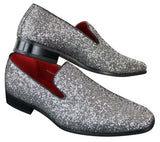 Rossellini Eastend miesten kiiltävät slip-on-kengät glitterillä, juhlalliset, kiiltonahkaiset