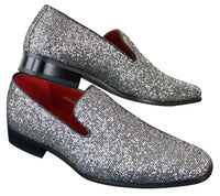 Rossellini Eastend miesten kiiltävät slip-on-kengät glitterillä, juhlalliset, kiiltonahkaiset