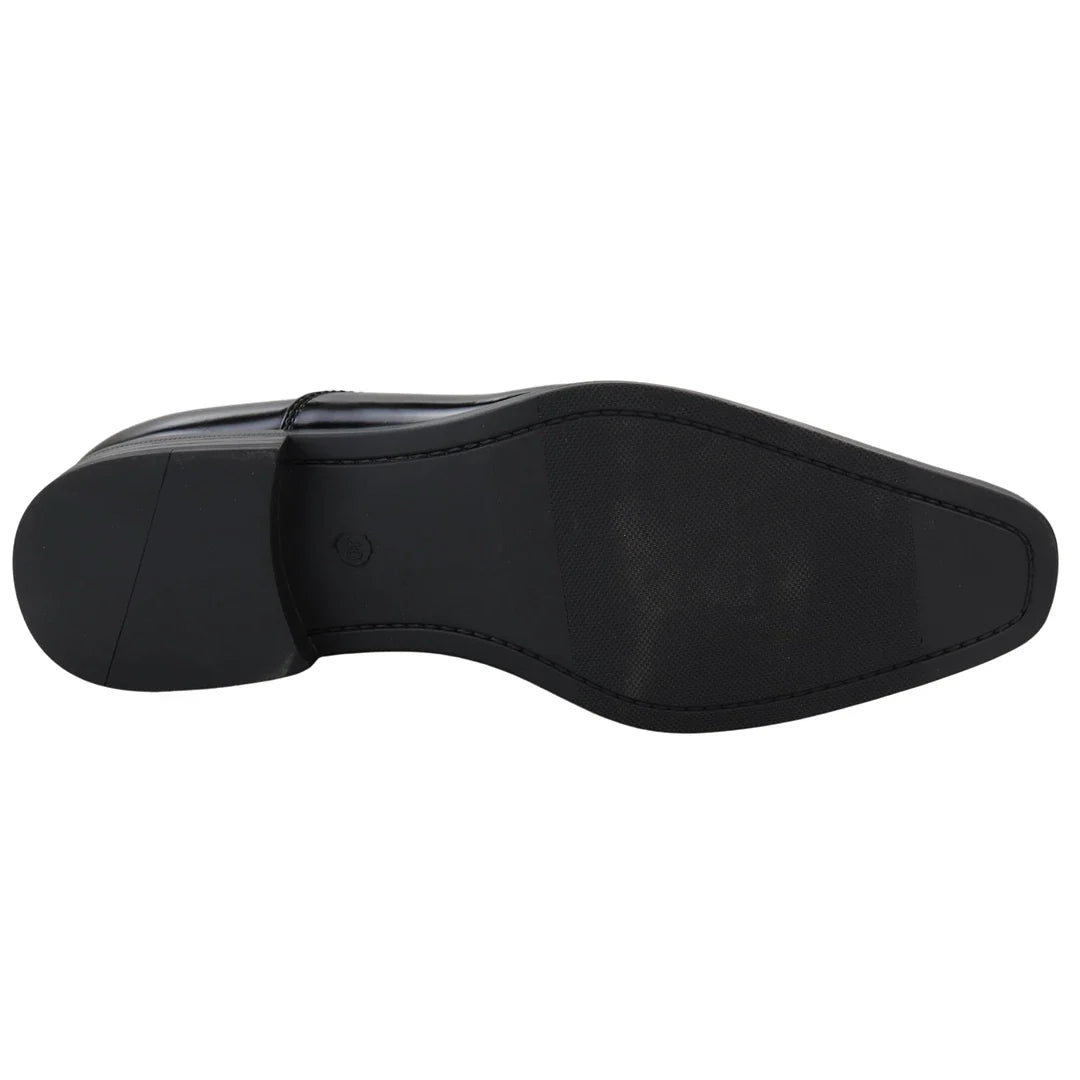 Miesten tyylikkäät muodolliset patentti Oxford-kengät, mustat, kiiltävät nauhalliset kengät, klassinen pyöreäkärkinen mekko