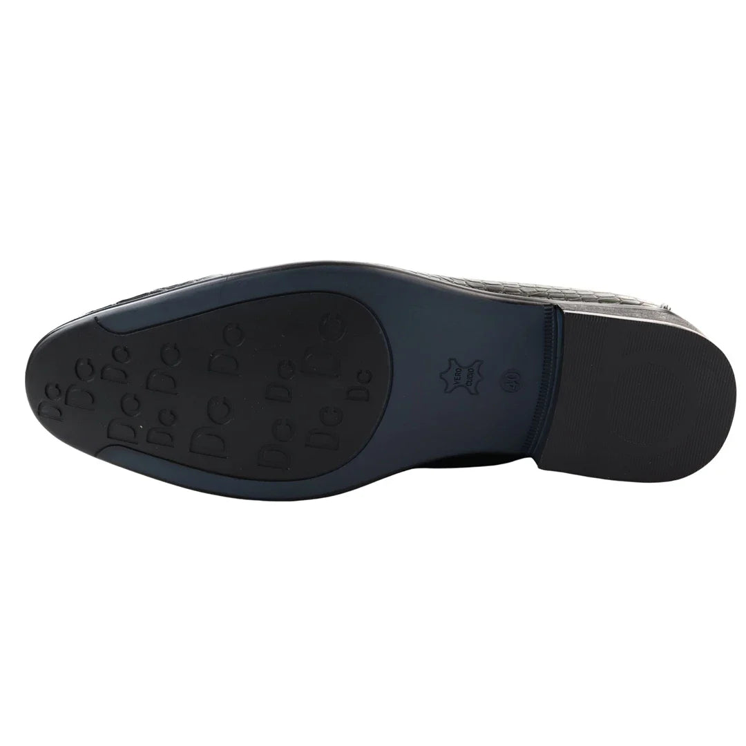 Miesten vihreät slip-on-loaferit muodollisille slip-on-tossuille