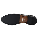 Miesten lakatut tupsukoristeiset mustat loaferit