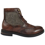 Miesten ruskeat nauhalliset brogue-nilkkurit