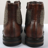 Miesten ruskeat nauhalliset brogue-nilkkurit