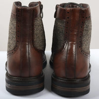Miesten ruskeat nauhalliset brogue-nilkkurit