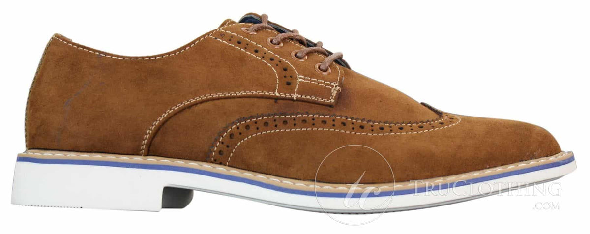 Elong EL0635 - Miesten tyylikkäät rento mokkanahkaiset nupukkinahkaiset brogue-kengät