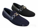 Fiorello HD0112-03 - Miesten ikoniset mustat laivastonsiniset italialaistyyliset slip-on-kengät, tyylikkäät rentoa loaferit, mokkasiinit ja ajokengät