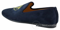Fiorello HD0112-04 - Miesten mustat ikoniset Medusa-slip-on-loaferit, mokkasiinit, PU-mokkanahka, italialaiset ajokengät