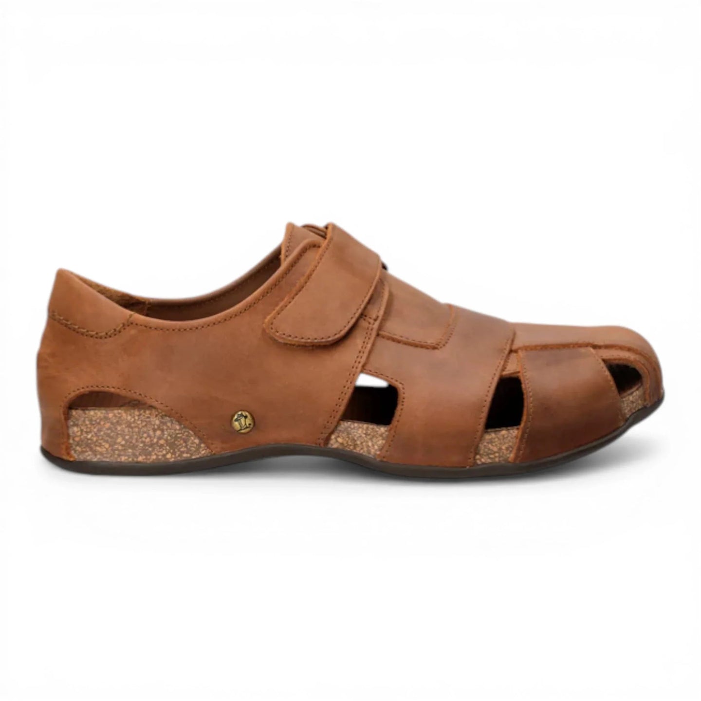 Fletcher Basics C5 - Miesten ruskeat nahkasandaalit