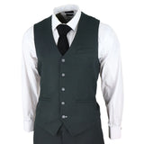 Miesten oliivinvihreä tweedpuku, räätälöity kuusikuvioinen, klassinen vintage 1920-luvun hääpuku