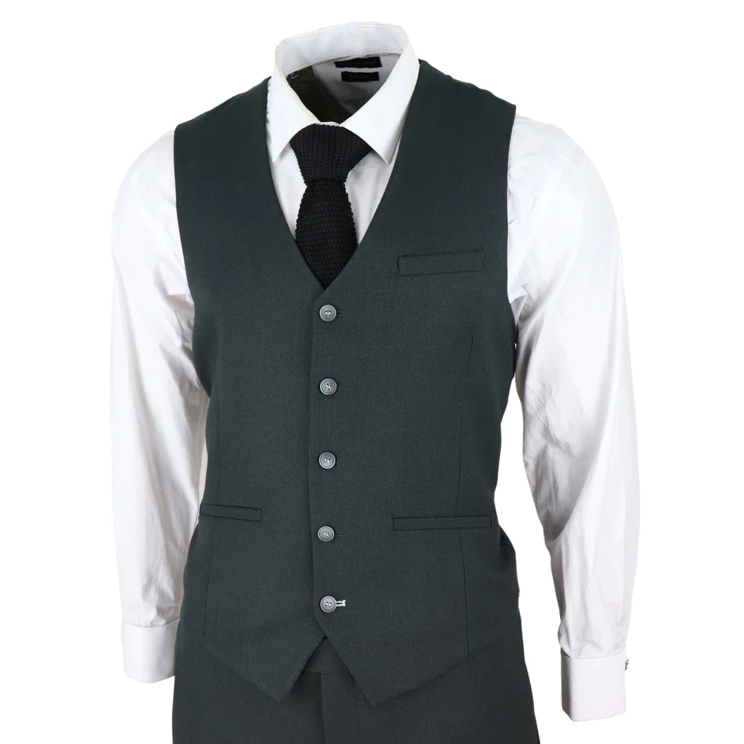 Miesten oliivinvihreä tweedpuku, räätälöity kuusikuvioinen, klassinen vintage 1920-luvun hääpuku