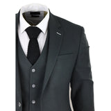 Miesten oliivinvihreä tweedpuku, räätälöity kuusikuvioinen, klassinen vintage 1920-luvun hääpuku