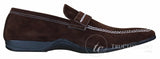 Galax GH052 - Miesten ruskeat mokkanahkaiset slip-on-kengät, tyylikäs rento tyyli, koko 5, 6, 7, 8, 9, 10, 11
