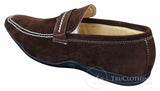 Galax GH052 - Miesten ruskeat mokkanahkaiset slip-on-kengät, tyylikäs rento tyyli, koko 5, 6, 7, 8, 9, 10, 11