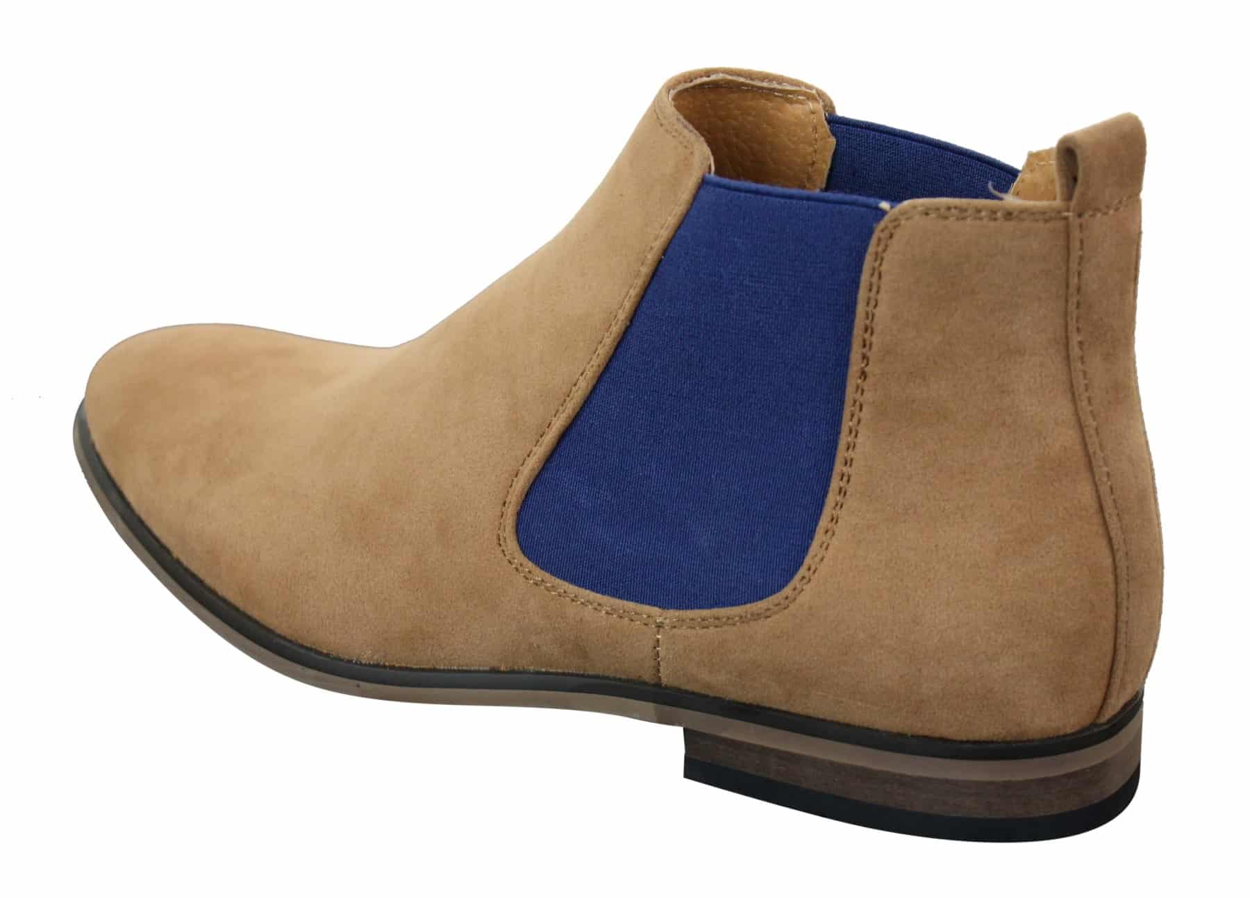 Miesten italialaiset mokkanahkaiset slip-on-nilkkurit, tyylikkäät rentoa Desert Chelsea -jälleenmyyjä