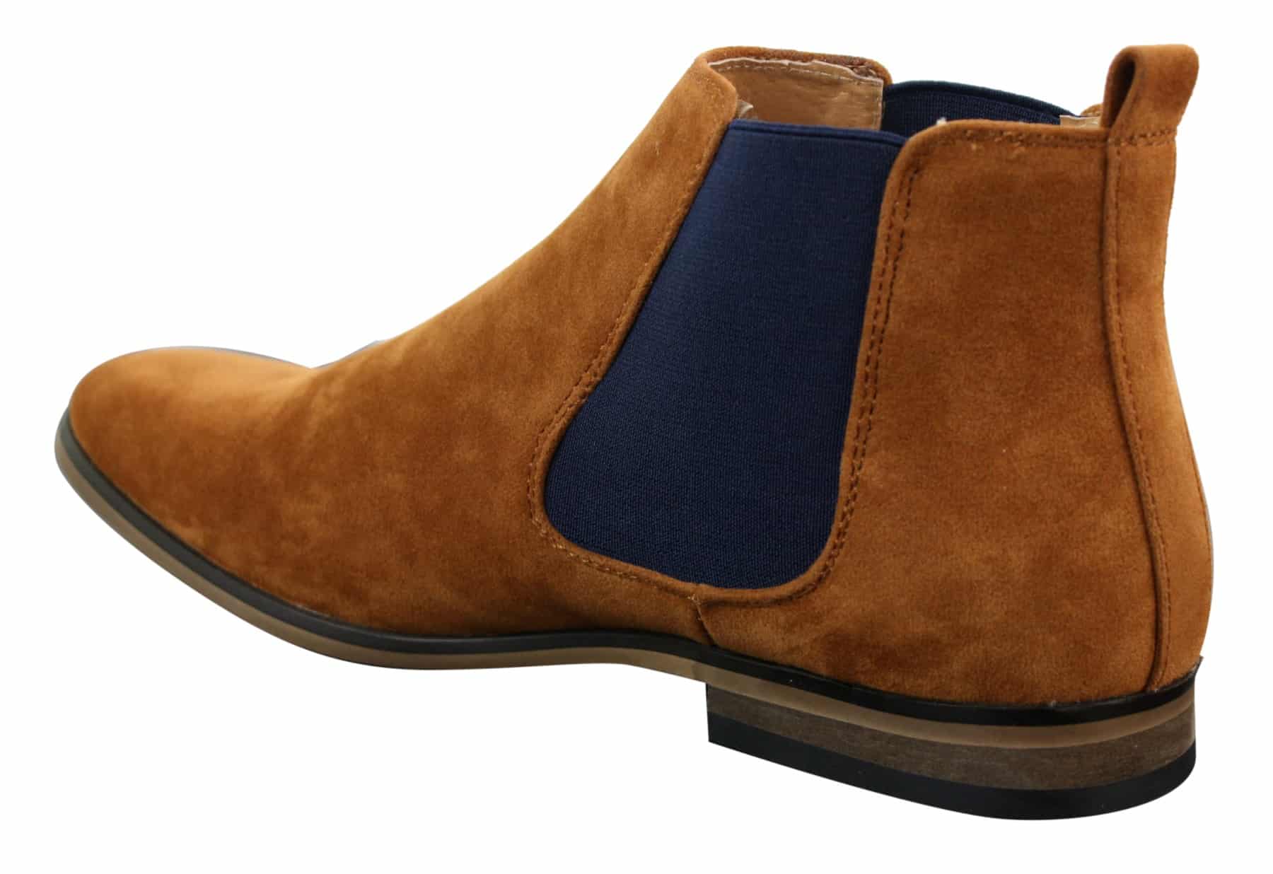Miesten italialaiset mokkanahkaiset slip-on-nilkkurit, tyylikkäät rentoa Desert Chelsea -jälleenmyyjä