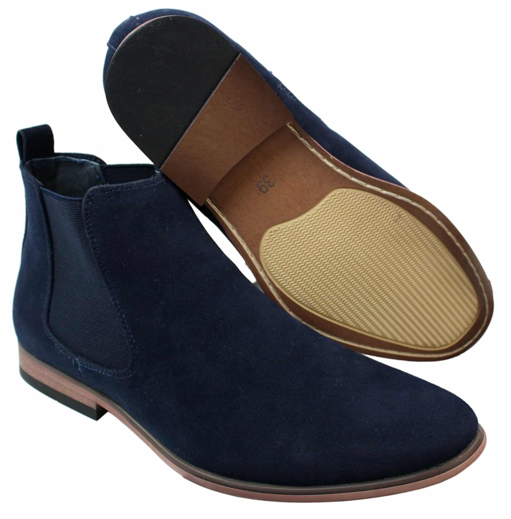 Miesten italialaiset mokkanahkaiset slip-on-nilkkurit, tyylikkäät rentoa Desert Chelsea -jälleenmyyjä