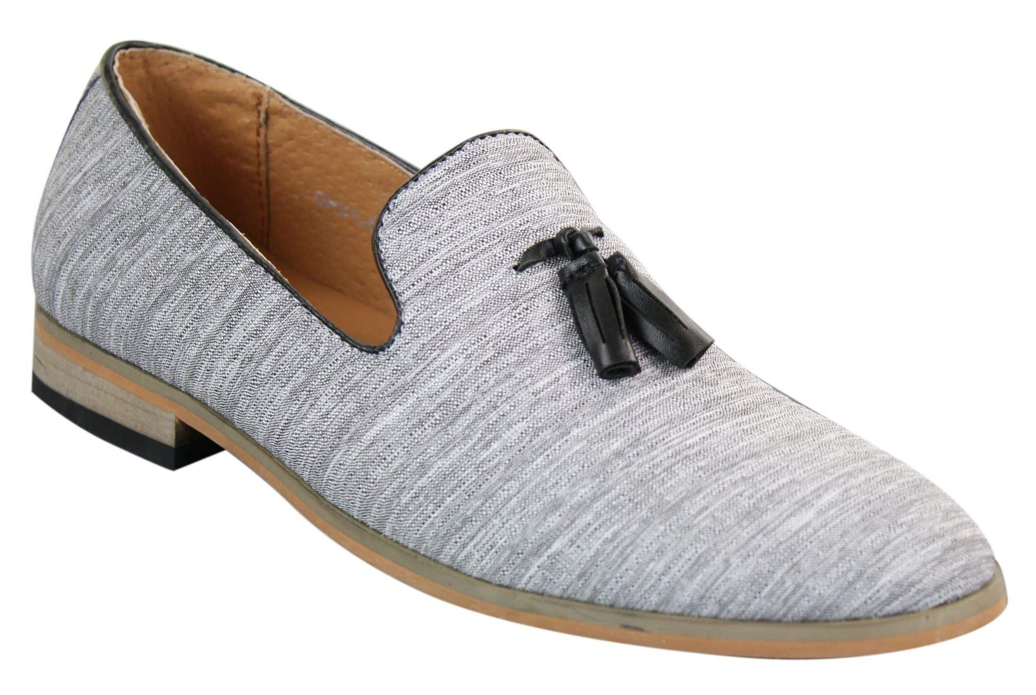 Galax GH3126 - Miesten slip-on-ajokengät tupsuilla, kevyet, tyylikkäät ja rennosti varustetut loaferit, mustat ja siniset, italialaiset