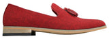 Galax GH3126 - Miesten slip-on-ajokengät tupsuilla, kevyet, tyylikkäät ja rennosti varustetut loaferit, mustat ja siniset, italialaiset