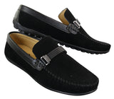 Galax ZD71 - Miesten slip-on-mokkanahkaiset PU-nahkaiset ajokengät, soljella ja mokkasiinilla