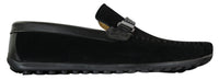 Galax ZD71 - Miesten slip-on-mokkanahkaiset PU-nahkaiset ajokengät, soljella ja mokkasiinilla