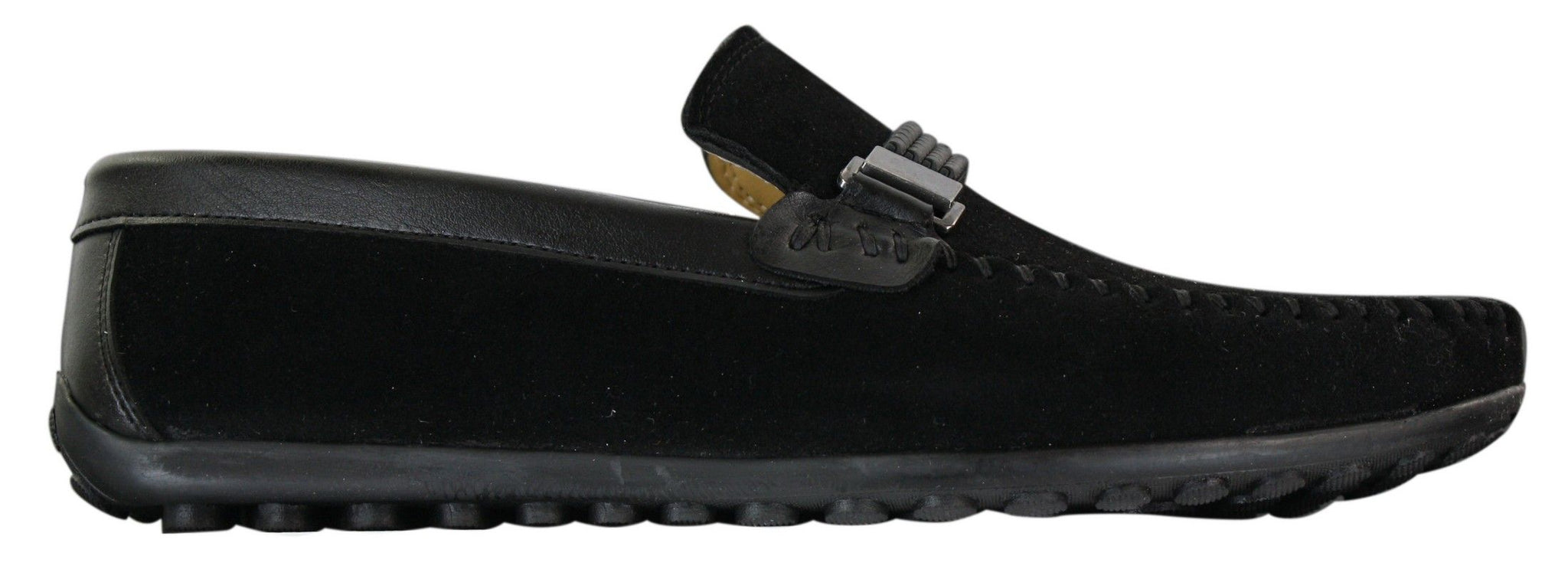 Galax ZD71 - Miesten slip-on-mokkanahkaiset PU-nahkaiset ajokengät, soljella ja mokkasiinilla