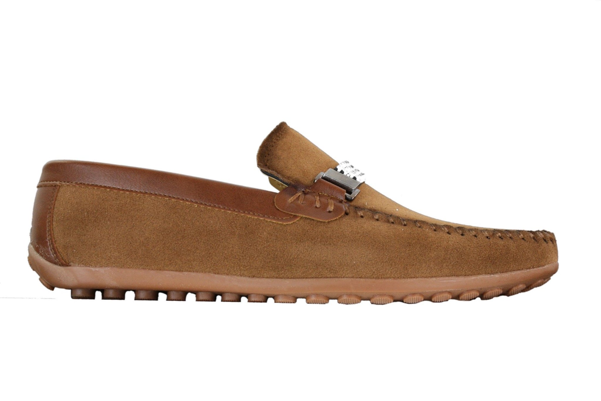 Galax ZD71 - Miesten slip-on-mokkanahkaiset PU-nahkaiset ajokengät, soljella ja mokkasiinilla