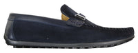 Galax ZD71 - Miesten slip-on-mokkanahkaiset PU-nahkaiset ajokengät, soljella ja mokkasiinilla