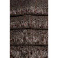 Gaston - Miesten oliivinvihreä tweed-ruutuliivi