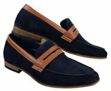 Miesten mokkanahkaiset slip-on-loaferit, mokkasiinit, älykkäät rento italialaiset suunnittelijakengät