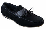 Miesten slip-on-nahkaiset sisäpuoliset PU-mokkanahkaiset ajokengät, tupsulliset mokkasiinit, rento tyyli