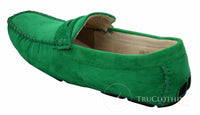 Miesten slip-on-mokkanahkakengät, mokkasiinit, rento tyyli, ruskea ja beige