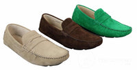 Miesten slip-on-mokkanahkakengät, mokkasiinit, rento tyyli, ruskea ja beige