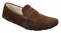 Miesten slip-on-mokkanahkakengät, mokkasiinit, rento tyyli, ruskea ja beige