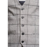 Ghost - Miesten harmaa ruutuliivi tweed-kuviolla