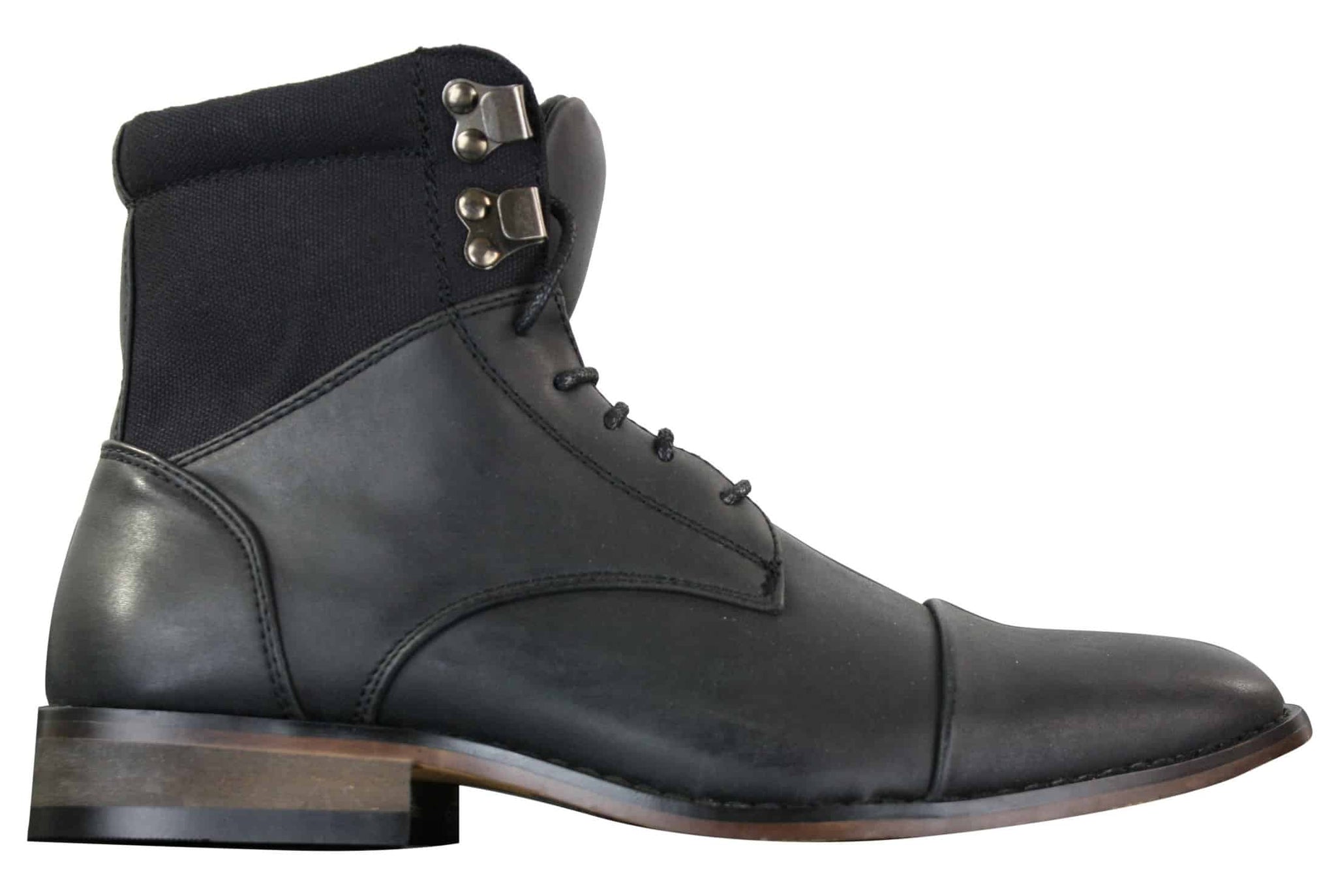 Galax GLX3517 miesten slim fit vintage retro Sherlock-nauhalliset älykkäät rento nilkkurit nahkaa