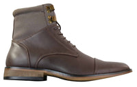 Galax GLX3517 miesten slim fit vintage retro Sherlock-nauhalliset älykkäät rento nilkkurit nahkaa
