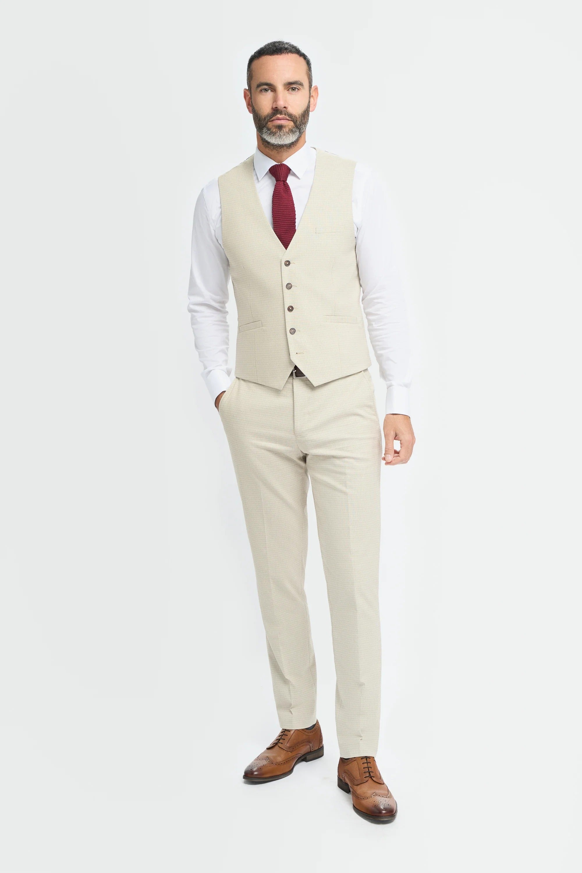 Hampton - Miesten beige liivi