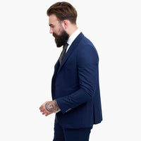 Happy Gentleman BELLO tummansininen kolmiosainen villapuku mittatilaustyönä