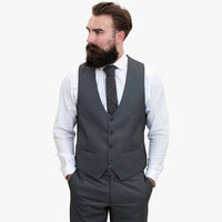 Happy Gentleman MIROLE harmaa mittatilaustyönä tehty kolmiosainen villapuku