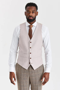 Harrisin ruskea tweed-puku ja Mayfair Stone -liivi
