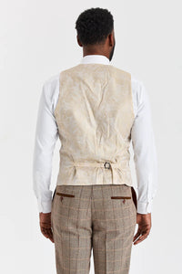 Harrisin ruskea tweed-puku ja Mayfair Stone -liivi