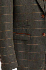 Harris - Vihreä tweed-kalanruotokuvioinen tweed-bleiseri