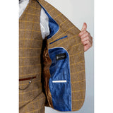 Harris - Miesten ruskea tweed-bleiseri