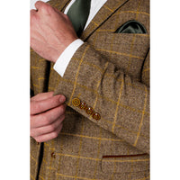 Harris - Miesten ruskea tweed-bleiseri