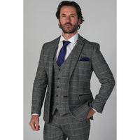 Harris - Miesten harmaa tweed-bleiseri