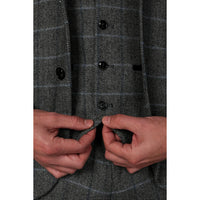Harris - Miesten harmaa tweed-liivi