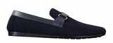 Fiorello HD0112-03 - Miesten ikoniset mustat laivastonsiniset italialaistyyliset slip-on-kengät, tyylikkäät rentoa loaferit, mokkasiinit ja ajokengät