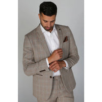 Holland - Miesten beige ruutubleiseri