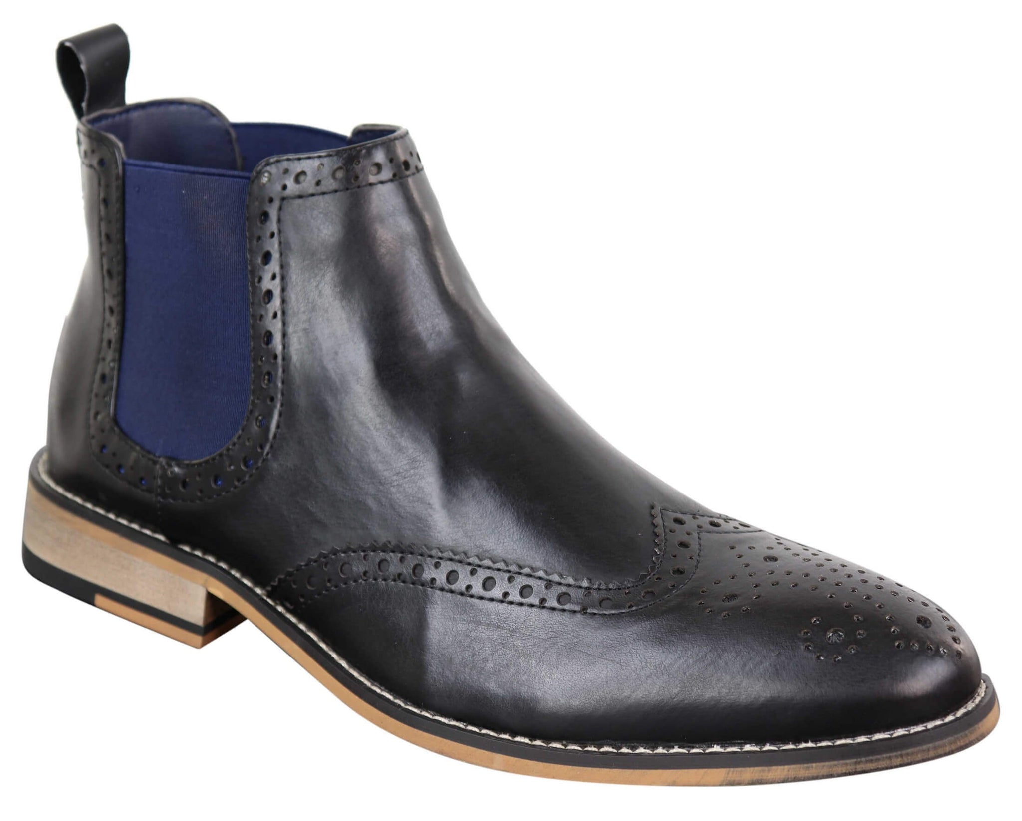 Miesten mustat tai ruskeat slip-on-cheal-saappaat - Cavani Hound