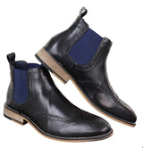 Miesten mustat tai ruskeat slip-on-cheal-saappaat - Cavani Hound
